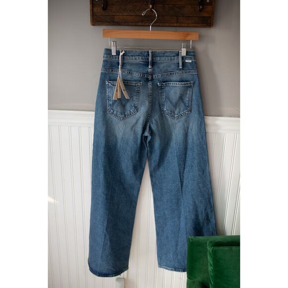 MOTHER The Hustler Roller Ankle High-Rise Wide-Leg Jeans 26 Slip And Fall NWT - Picture 6 of 6